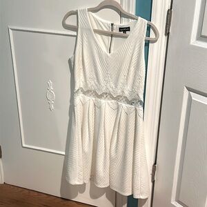 White dress from the brand Sequin Heart. size 13. worn once!